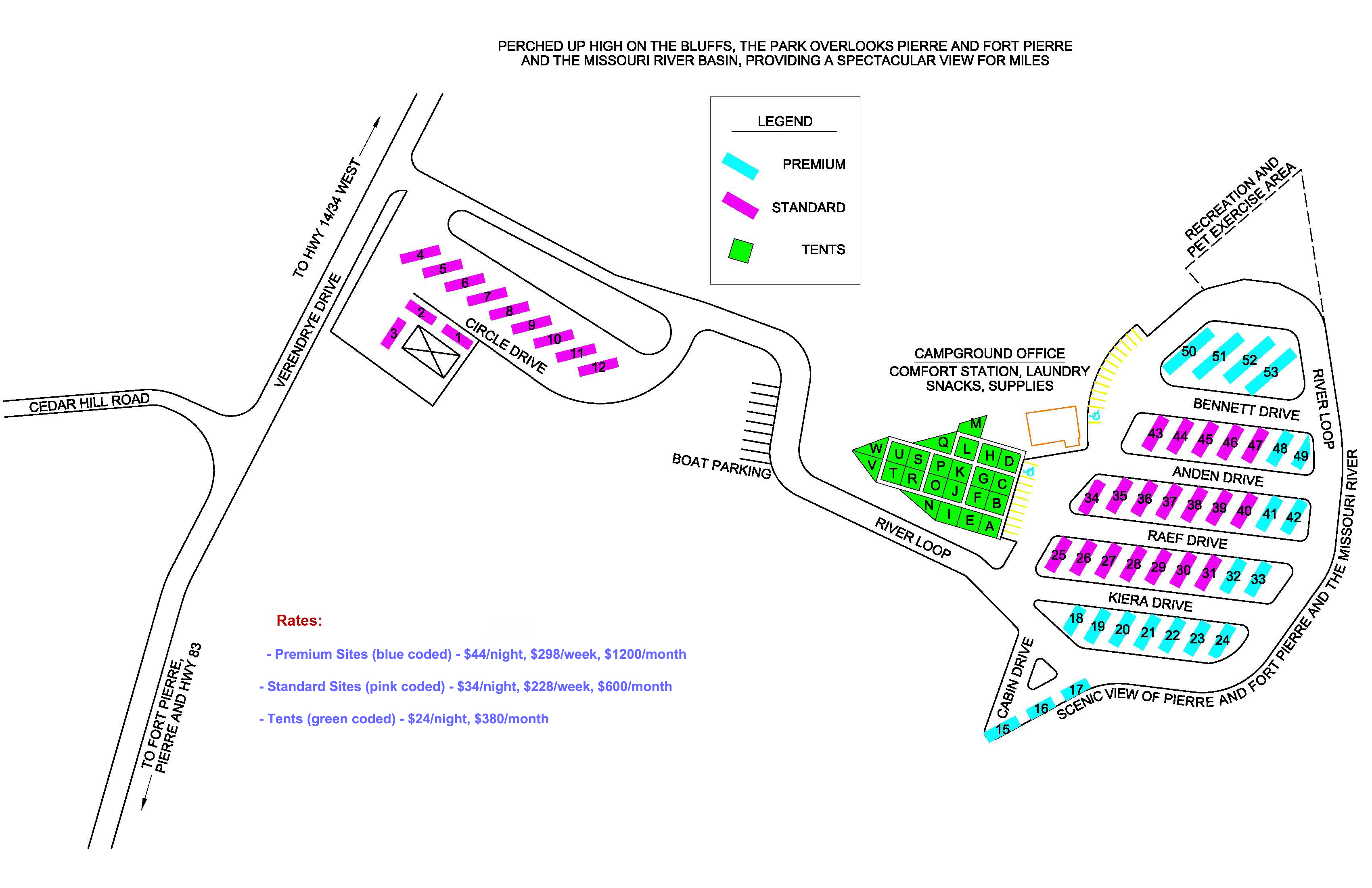 River View RV Park Fort Pierre, South Dakota